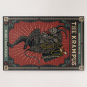 Puzzle Noir noir Devil folklorique Krampus Sac de jouets (Horizontal)