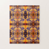 Puzzle Noir, Orange, Jaune, Sangria, Motif miroir / (Vertical)