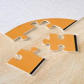 Puzzle Noir Orange Rétro Mod Géométrique (Côté)
