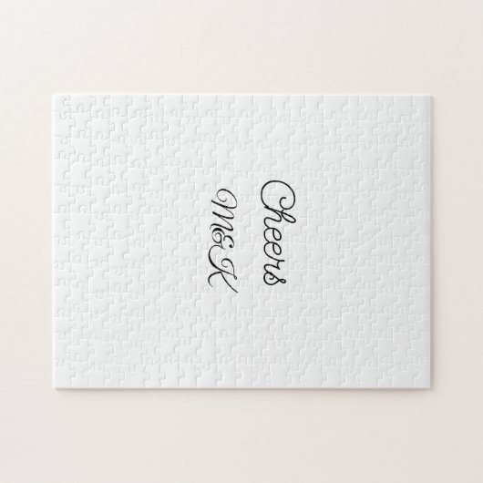 Puzzle Nom d'ajout minimal simple encourt nom de couple p (Horizontal)