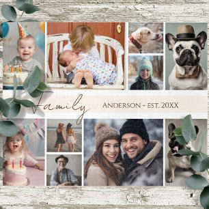 Puzzle Nom de famille 10 photo multiple