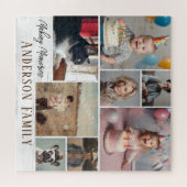 Puzzle Nom de famille 8 Photo Collage (Horizontal)