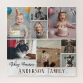 Puzzle Nom de famille 8 Photo Collage (Vertical)