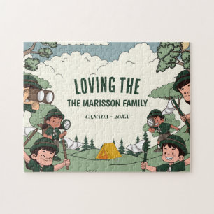 Puzzle Nom de famille Camping