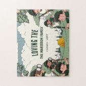 Puzzle Nom de famille Camping (Vertical)