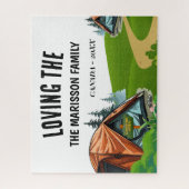Puzzle Nom de famille Camping (Vertical)