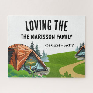 Puzzle Nom de famille Camping
