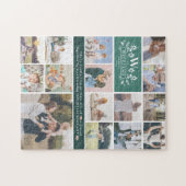 Puzzle Nom de famille Monogramme | 15 Collage photo (Horizontal)