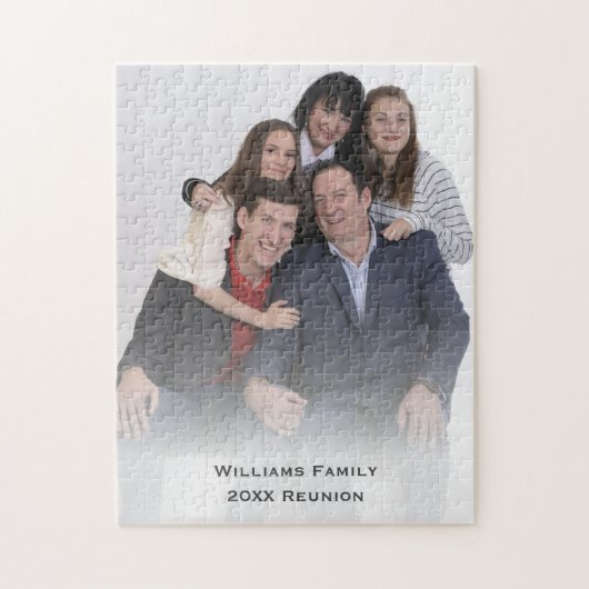 Puzzle Nom de famille Réunion Photo unique Novelty Keepsa (Vertical)