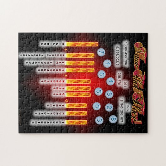 Puzzle Nom de maths qui placent (Horizontal)