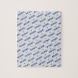 Puzzle Nom de répétition amusant avec Stars Blue & Grey<br><div class="desc">Ce puzzle est le jouet parfait pour le divertir pendant de longues journées quand il est coincé à l'intérieur. Dispose d'un motif amusant mais difficile à résoudre avec son nom répété dans un motif en diagonale alternant avec les étoiles sur un arrière - plan gris. Amusant et stimulant !</div>