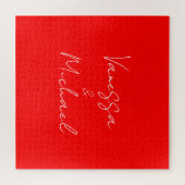 Puzzle Nom d'écriture professionnelle mariage personnalis (Horizontal)