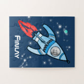 Puzzle Nom des garçons et photo de l'espace de la fusée e (Horizontal)