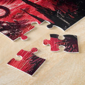 Puzzle Nom, Dragon de Feu Fantastique avec Crânes (Côté)