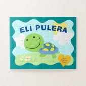 Puzzle Nom du bébé Tortue (Horizontal)