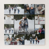 Puzzle Nom du script de collage de photos de famille 11 (Vertical)
