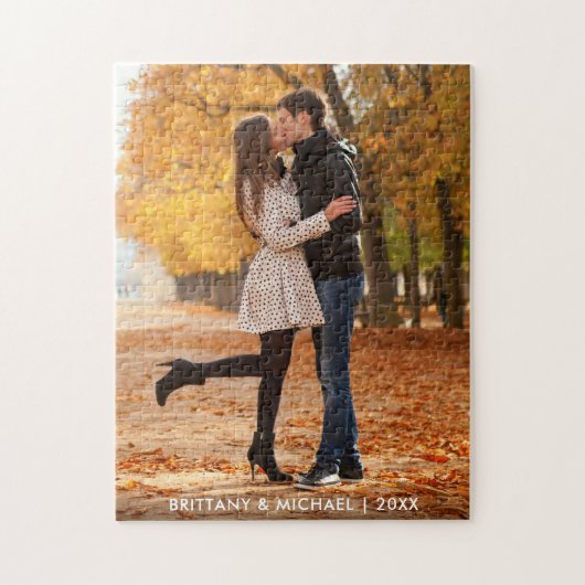 Puzzle Nom et année de la photo en couple (Vertical)