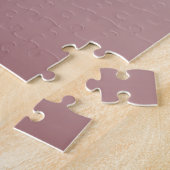 Puzzle Nom et monogramme | Blush en faux or rose Soft (Côté)