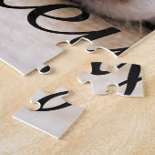 Puzzle Nom et photo simples, modernes, élégants et chics (Côté)
