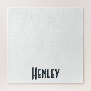 Puzzle Nom moderne minimaliste 3D gris charbon