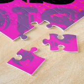 Puzzle Nom personnalisable unique | Fun coloré et créatif (Côté)