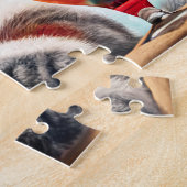 Puzzle Nom personnalisé Chat de vacances (Côté)