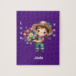 Puzzle Nom personnalisé de la belle fille