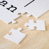 Puzzle Nom personnalisé de l'illustration de ligne simple (Côté)