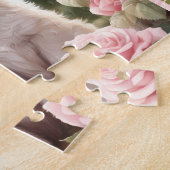 Puzzle Nom personnalisé du chien Golden Retriever Chiot (Côté)