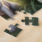 Puzzle Nom personnalisé du chiot de Carlin de chien migno (Côté)