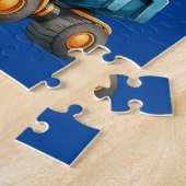 Puzzle Nom personnalisé du garçon Joyeux anniversaire (Côté)