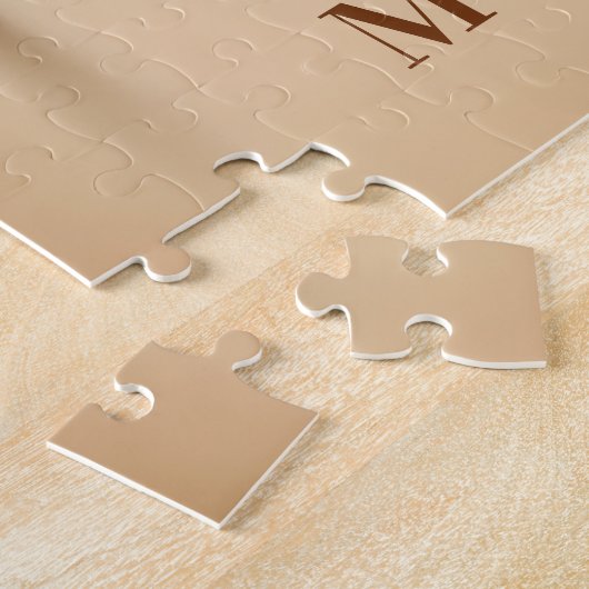 Puzzle Nom personnalisé et texte - Note de clic musicale (Côté)