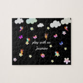 Puzzle Nom personnalisé Filles Fées (Horizontal)