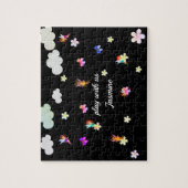 Puzzle Nom personnalisé Filles Fées (Vertical)