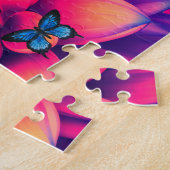 Puzzle Nom personnalisé Fleur (Côté)