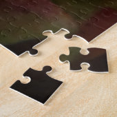 Puzzle Nom personnalisé Fleurs blanches (Côté)
