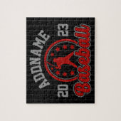 Puzzle NOM PERSONNALISÉ Jeu du joueur de l'équipe de base (Vertical)