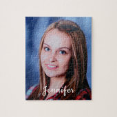 Puzzle Nom personnalisé Photo personnalisée (Vertical)