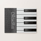 Puzzle NOM personnalisé Pianist Piano Keys professeur de (Horizontal)