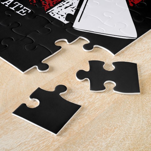 Puzzle NOM personnalisé Soldat Crâne Double Armes USA Dra (Côté)