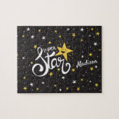 Puzzle Nom personnalisé Superstar (Horizontal)