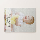 Puzzle Nom photo personnalisé Je t'aime maman (Horizontal)