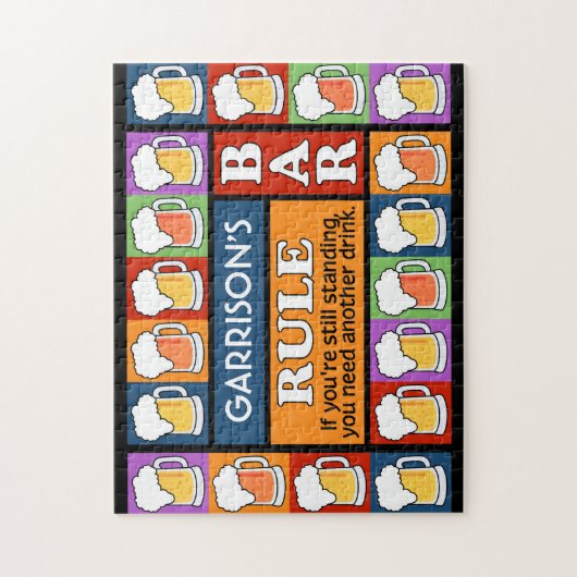 Puzzle NOMMÉ FAIT SUR COMMANDE d'art de bruit de (Vertical)