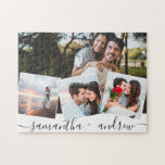 Puzzle Noms d'amour simples 4 photo collage mariage gardi<br><div class="desc">Noms d'amour modernes 4 photo collage mariage keeps,  ajoutez vos photos de couple avec une élégante typographie script.</div>