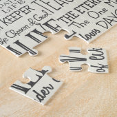 Puzzle Noms de Dieu Typographie de texte (Côté)