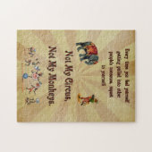 Puzzle Non mes singes, non mon cirque (Horizontal)