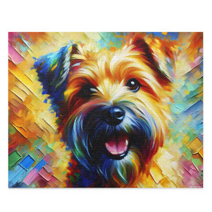 Puzzle Norfolk Terrier : Art Cantab Wheaten de style acry