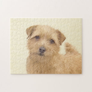 Puzzle Norfolk Terrier Peinture - Art Chien original