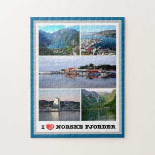 Puzzle Norske Fjorder - Norvège - I Love -