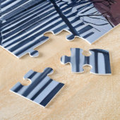 Puzzle North End Winter Boston Watercolor Painting (Côté)